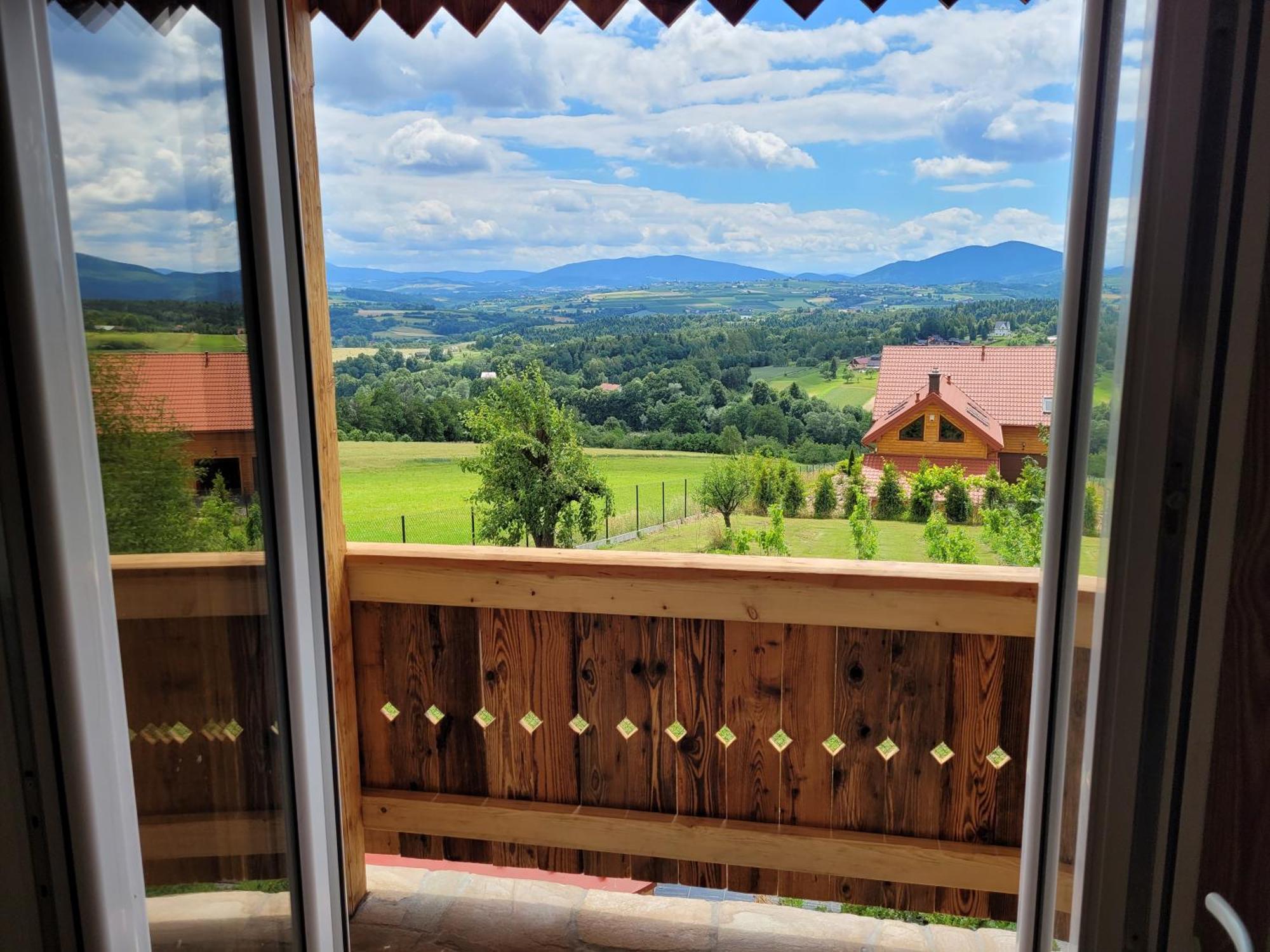 Fantastic View Vineyard Beskid Mountains Gruszow  Oda fotoğraf